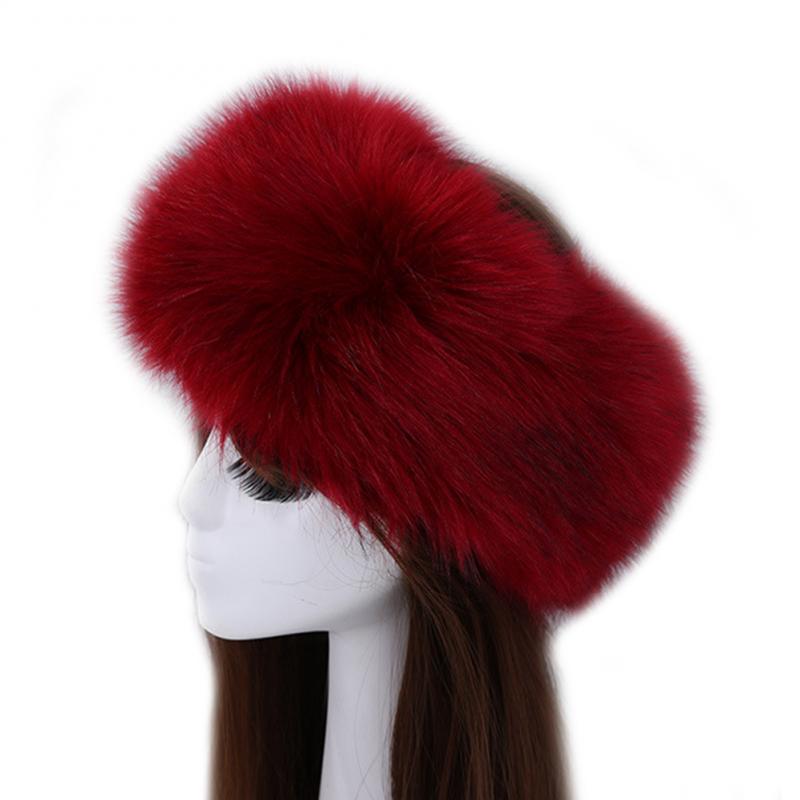 Winter Thick Fox Hair Circle Russian Hat