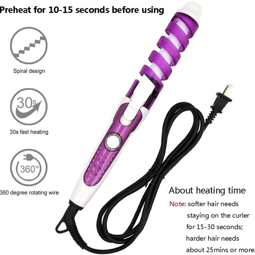 Professional Hair Salon Spiral Curl Styler