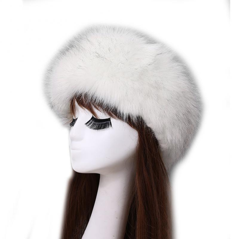 Winter Thick Fox Hair Circle Russian Hat