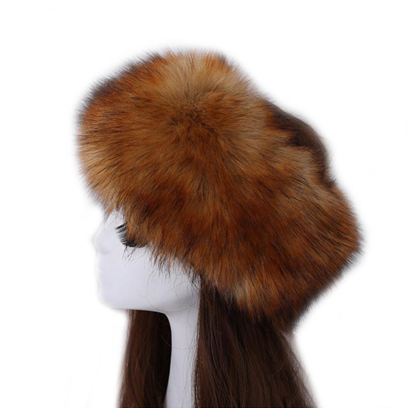 Winter Thick Fox Hair Circle Russian Hat