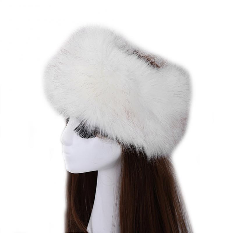 Winter Thick Fox Hair Circle Russian Hat