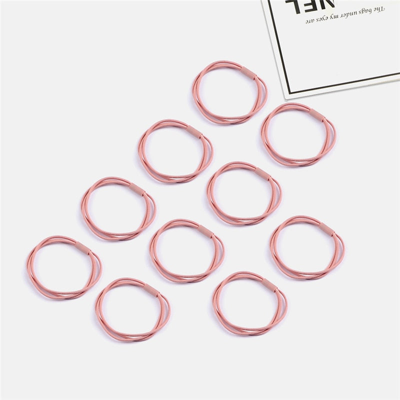 Girls Simple Basic Elastic Hair Bands