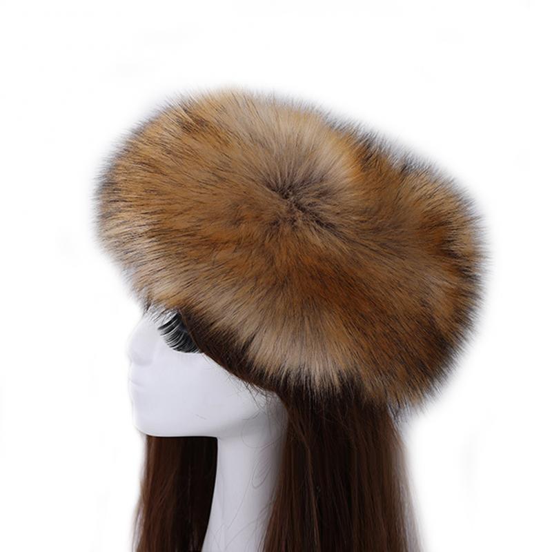 Winter Thick Fox Hair Circle Russian Hat