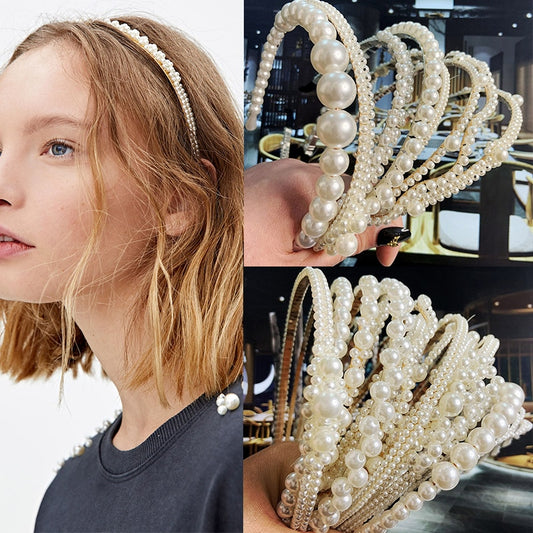 Simulation Pearl Hairbands