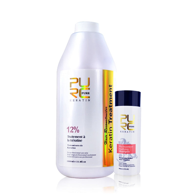 Hair Keratin Treatment Purifying Shampoo Set