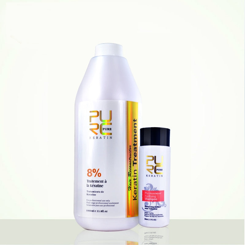 Hair Keratin Treatment Purifying Shampoo Set