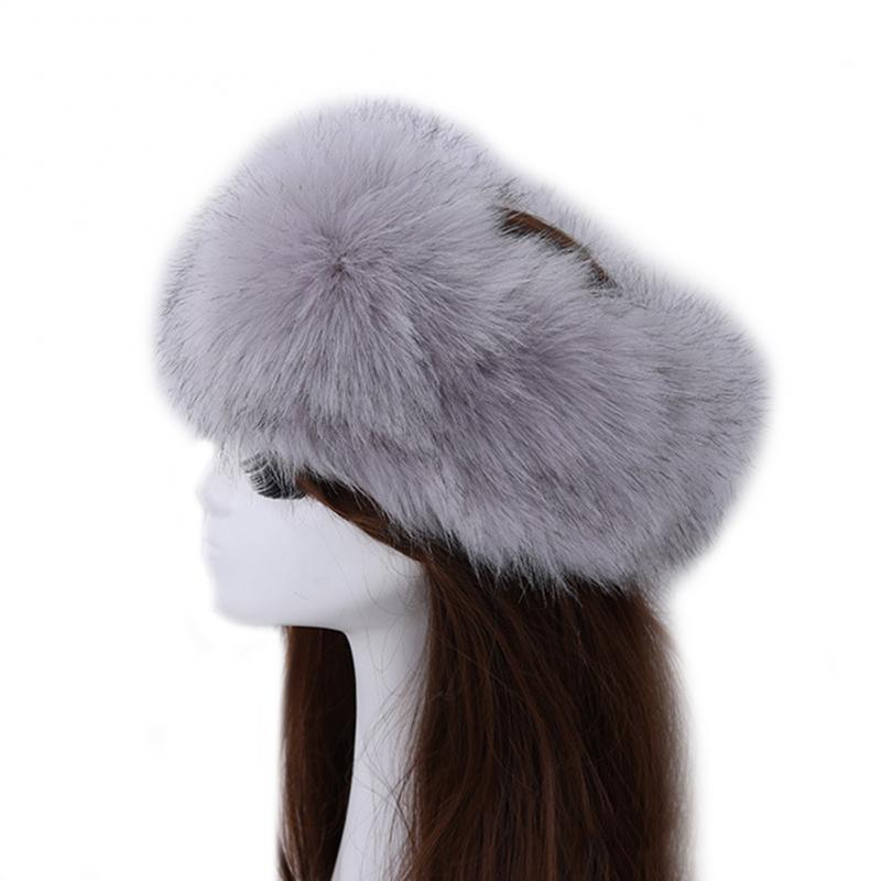 Winter Thick Fox Hair Circle Russian Hat