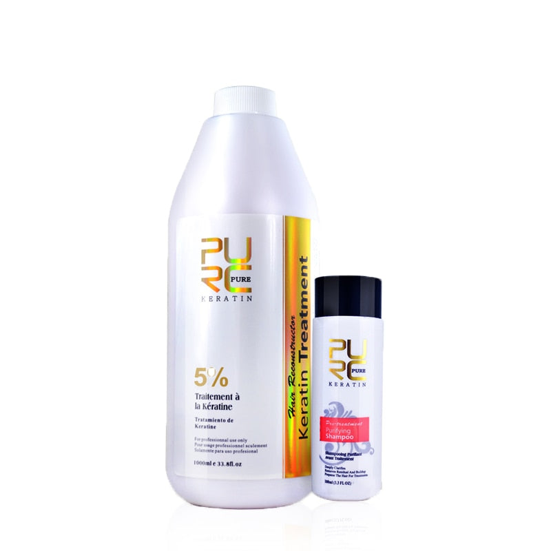 Hair Keratin Treatment Purifying Shampoo Set