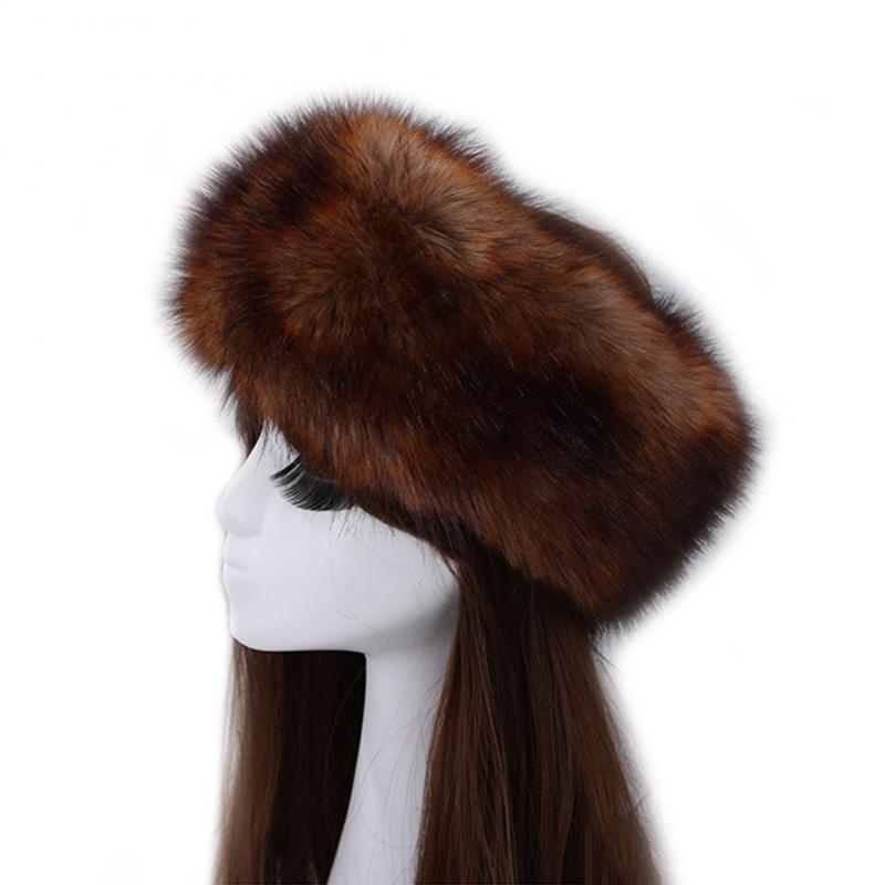 Winter Thick Fox Hair Circle Russian Hat