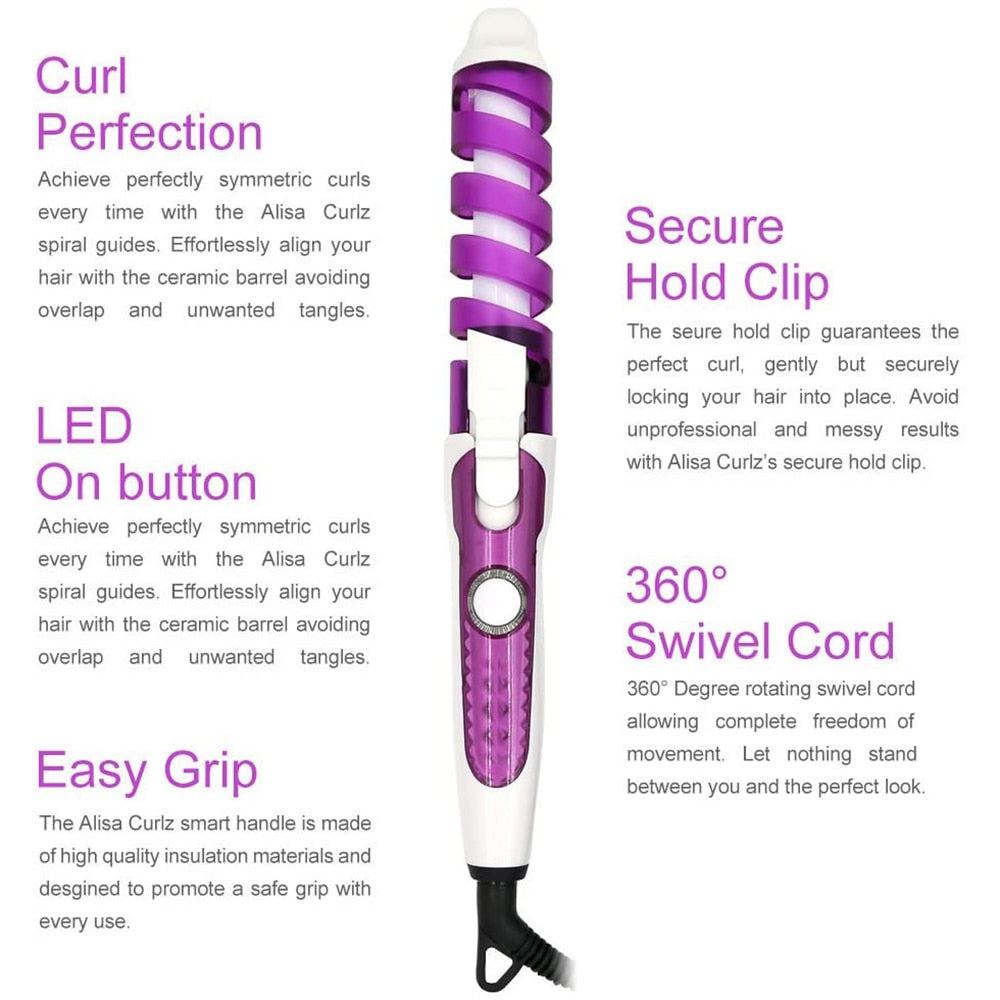 Professional Hair Salon Spiral Curl Styler