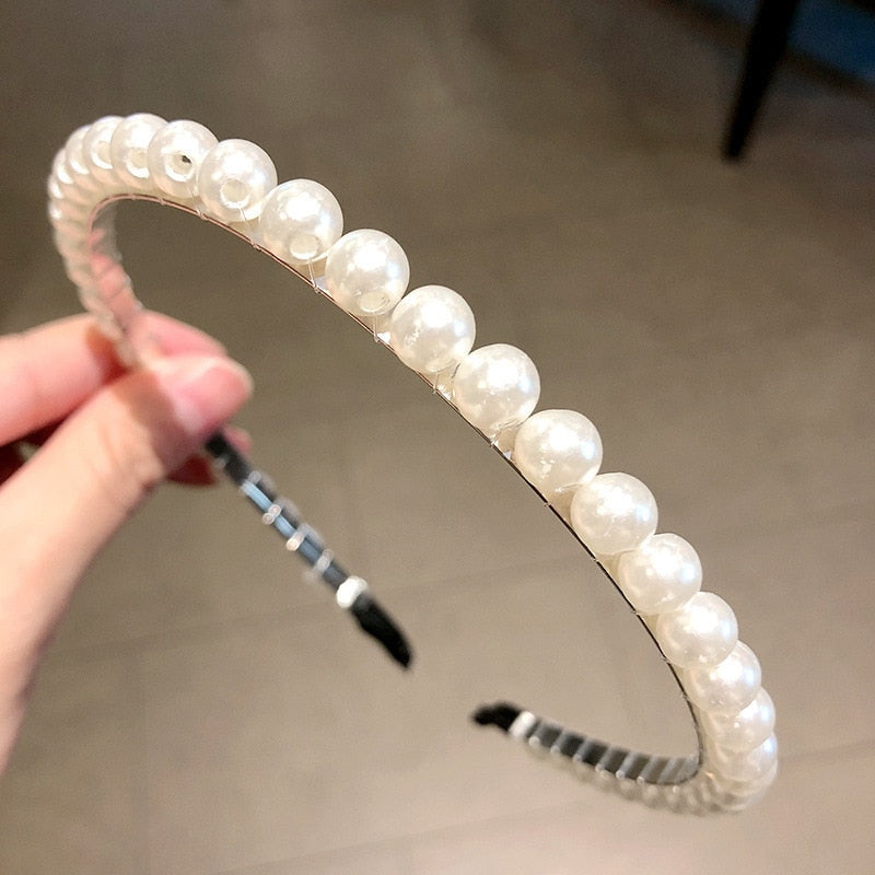 Simulation Pearl Hairbands