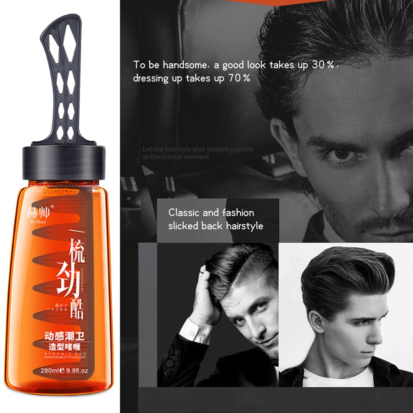 Professional 2-in-1 Hair Wax Gel