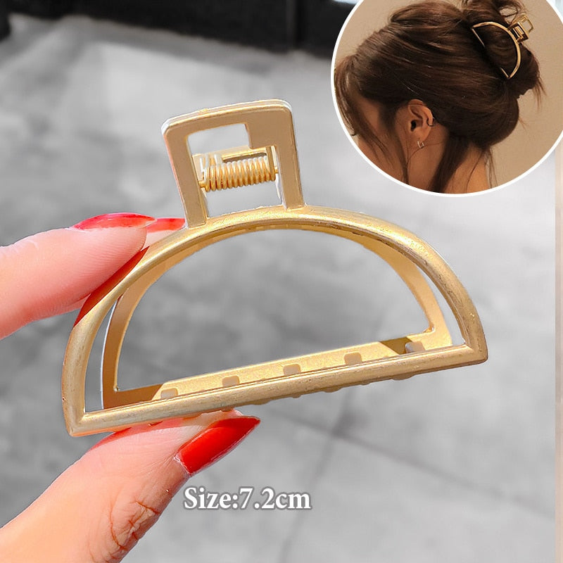 Women Geometric Hair Claw Clamps