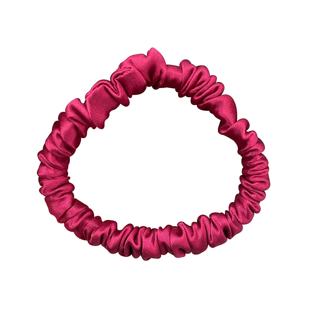 Women Solid Scrunchies Elastic Hair Bands