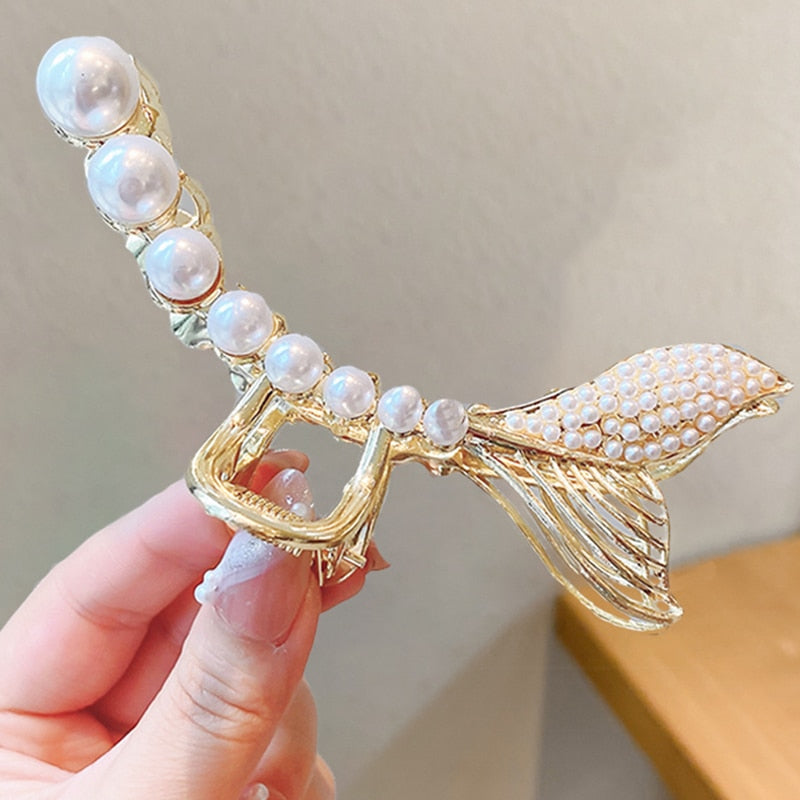 Pearl Hair Claw Set