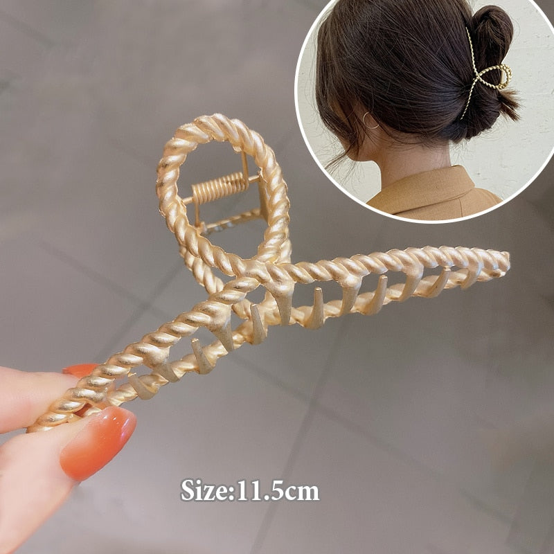 Women Geometric Hair Claw Clamps