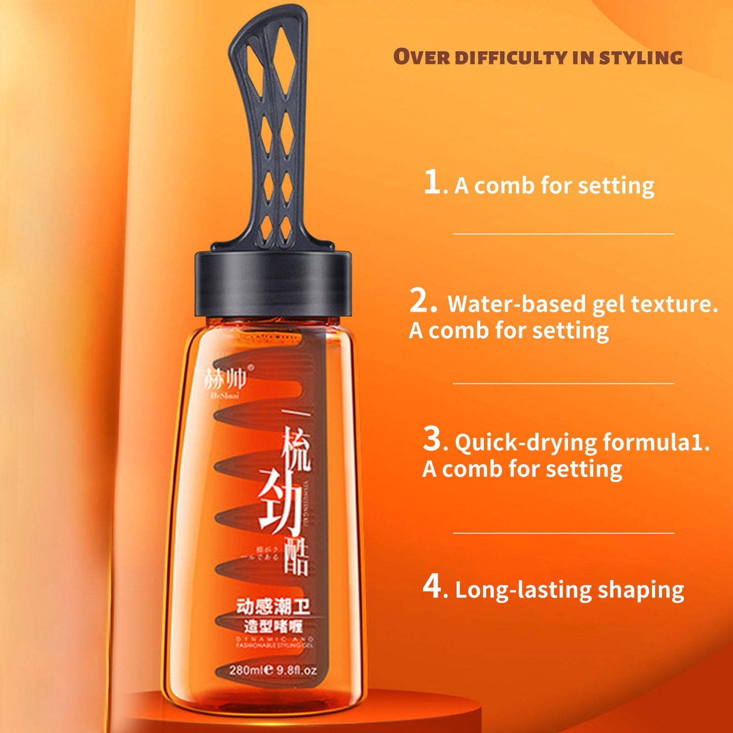 Professional 2-in-1 Hair Wax Gel