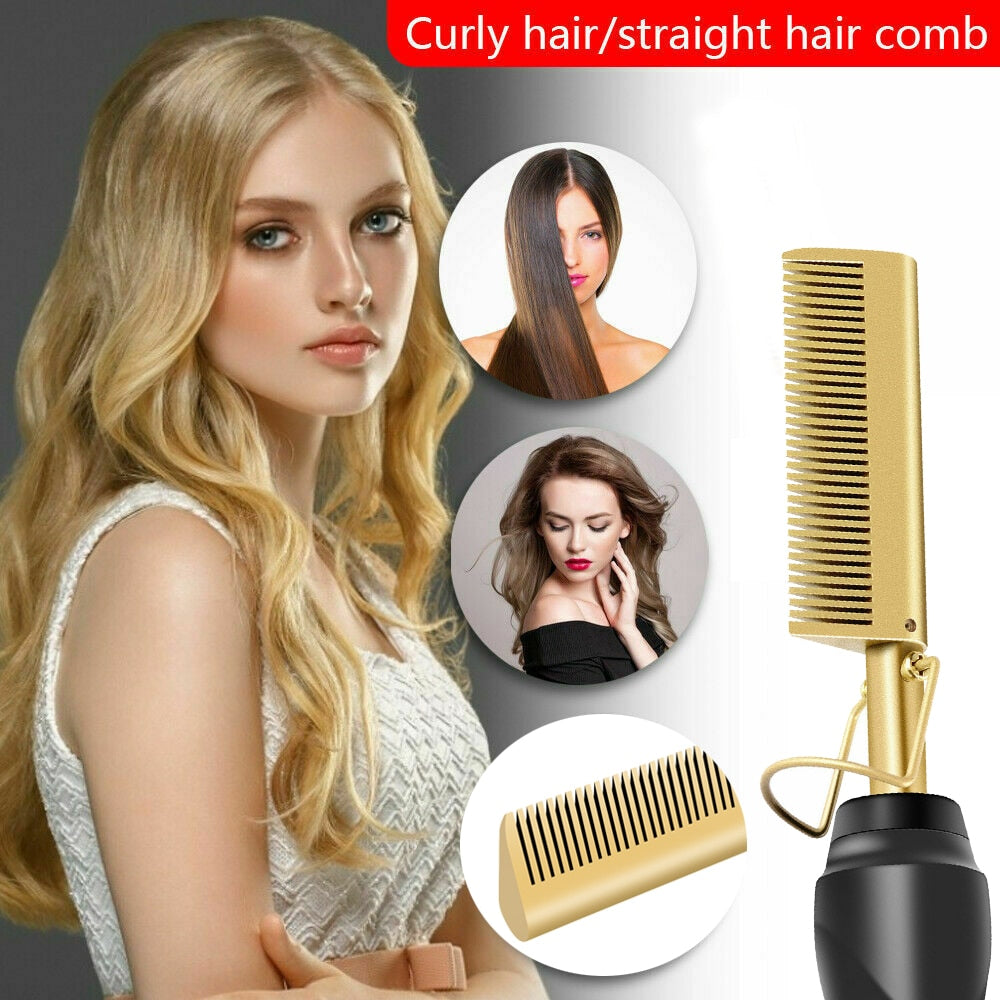 Heated Hair Straightener Comb