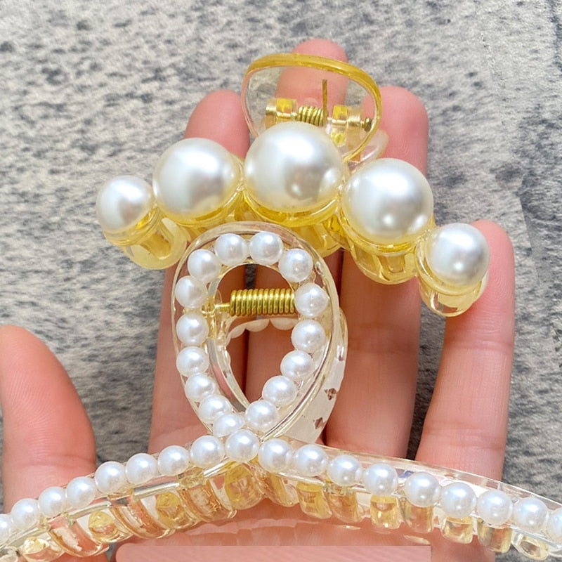 Pearl Hair Claw Set