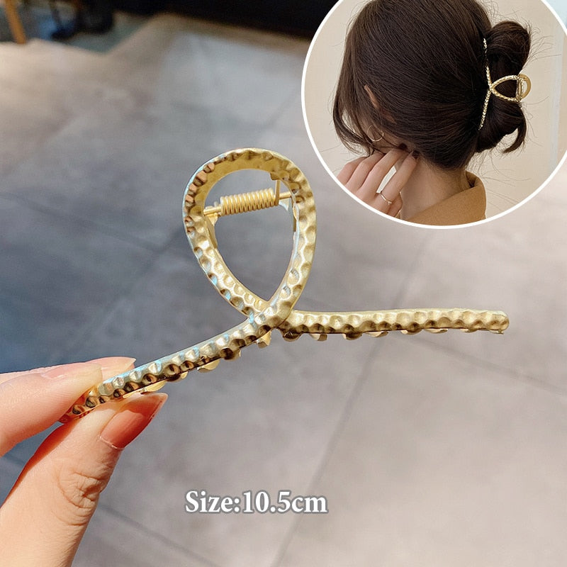 Women Geometric Hair Claw Clamps