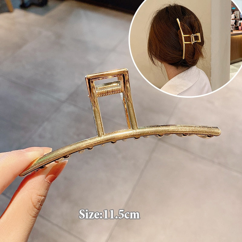 Women Geometric Hair Claw Clamps