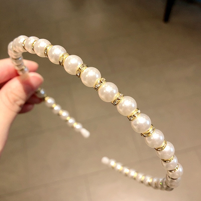 Simulation Pearl Hairbands