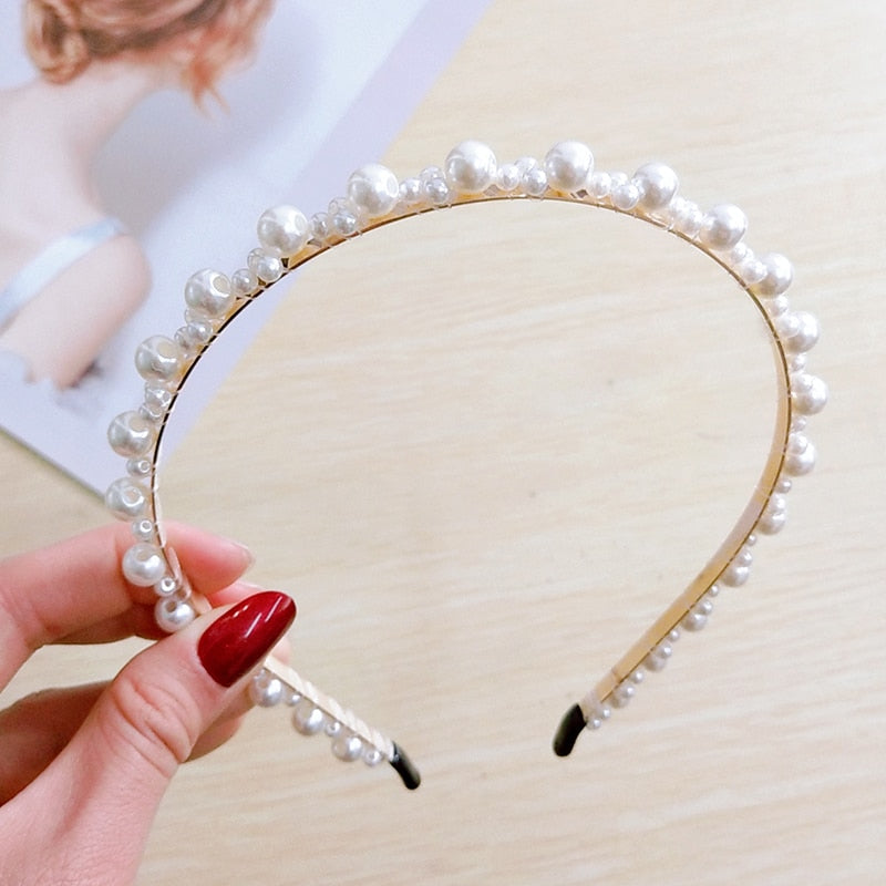 Simulation Pearl Hairbands