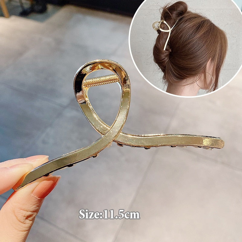 Women Geometric Hair Claw Clamps