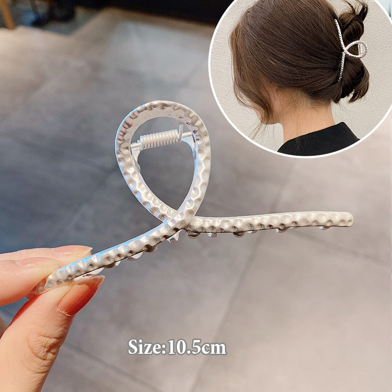 Women Geometric Hair Claw Clamps