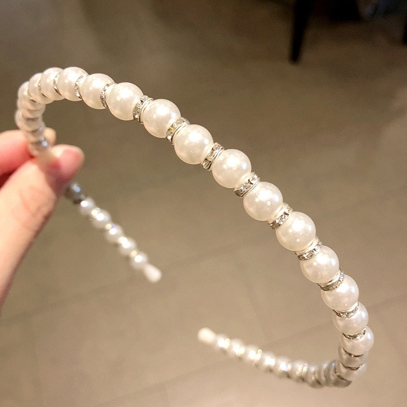 Simulation Pearl Hairbands