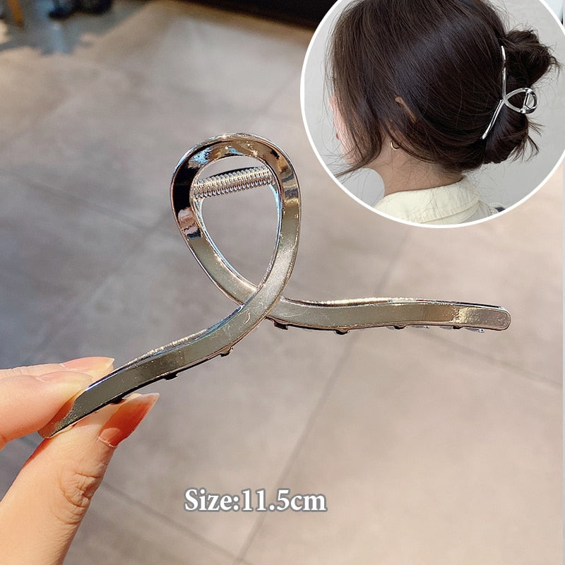 Women Geometric Hair Claw Clamps