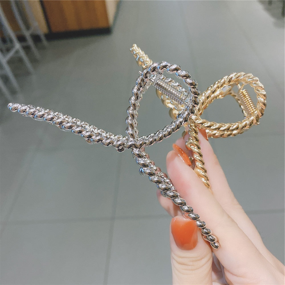 Women Geometric Hair Claw Clamps