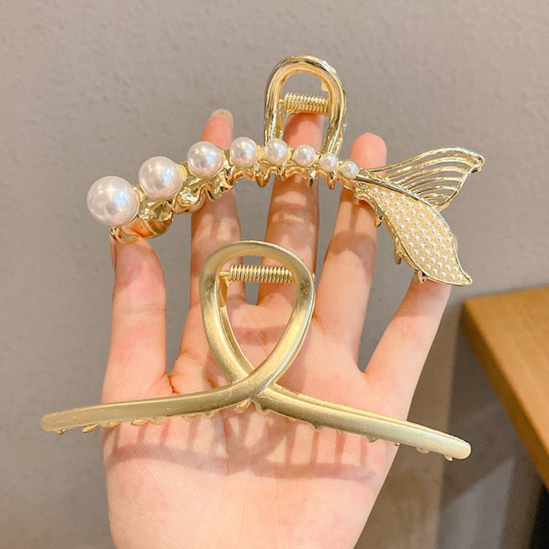 Pearl Hair Claw Set